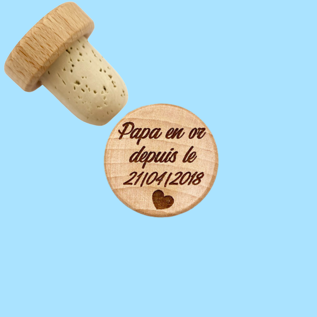 BOUCHON PAPA EN OR DEPUIS LE