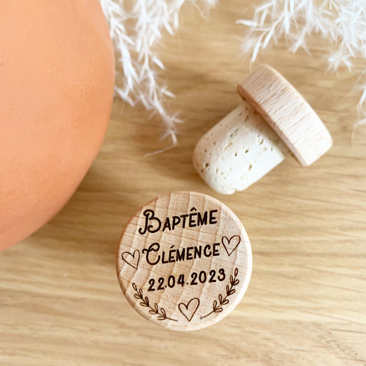 BAPTISM WINE STOPPER OFFER - “ELEGANT”