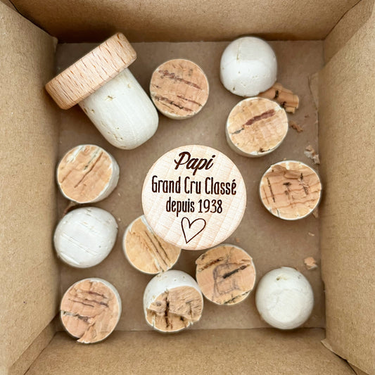 WINE STOPPER "PAPI GRAND CRU CLASSÉ DEPUIS" TO CUSTOMIZE