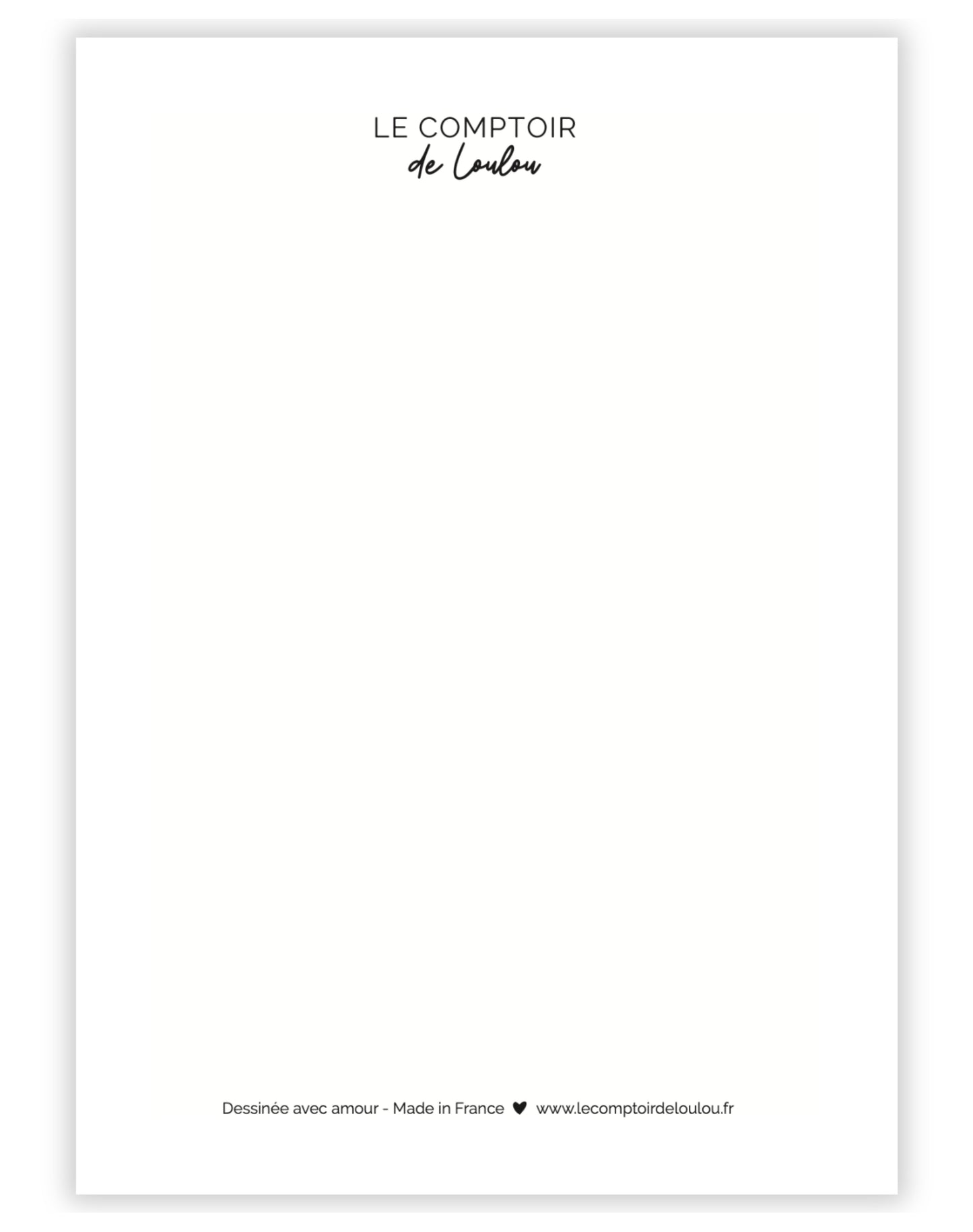 CARTE DE VOEUX - UN PETIT MOT DOUX