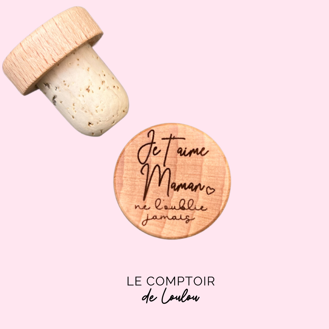 WINE STOPPER "JE T'AIME MAMAN"