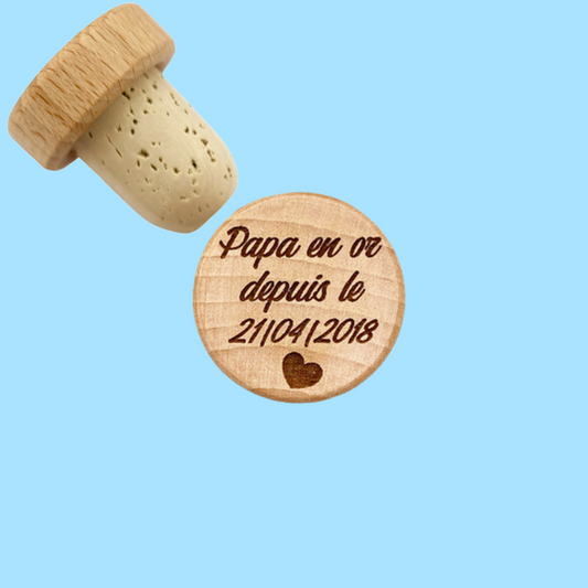 WINE STOPPER "PAPA EN OR DEPUIS LE"