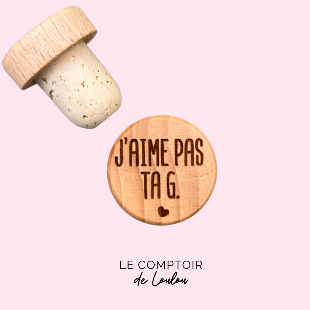 WINE STOPPER "LES AMIS, C'EST LA VIE"
