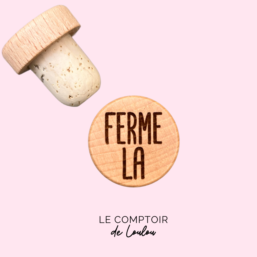 WINE STOPPER "LES AMIS, C'EST LA VIE"