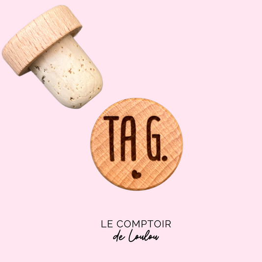 WINE STOPPER "LES AMIS, C'EST LA VIE"