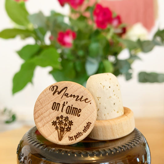 WINE STOPPER "MAMIE ON T'AIME" TO CUSTOMIZE