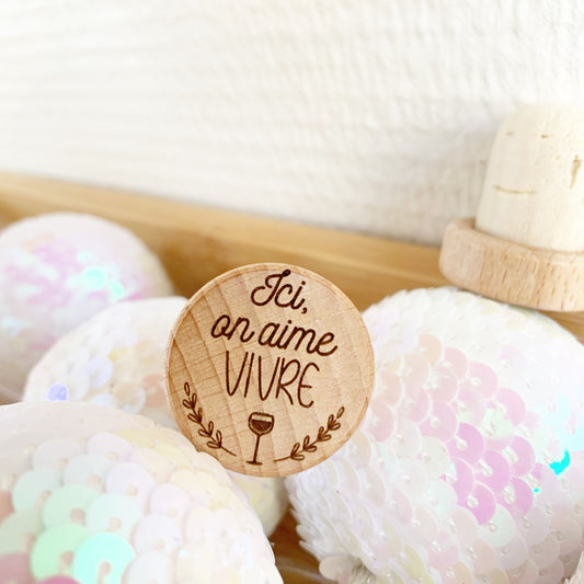 WINE STOPPER "ICI ON AIME VIVRE"