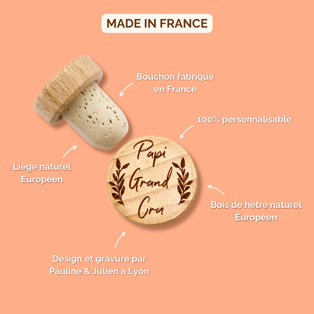 BOUCHON MON PAPA JE T'AIME