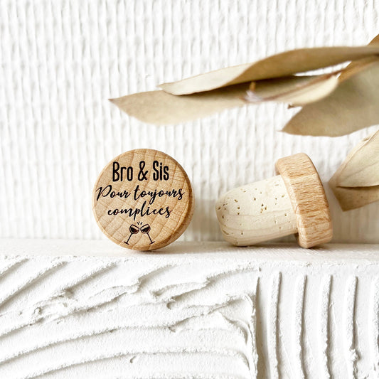 WINE STOPPER "BRO & SIS"