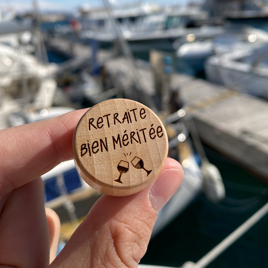 WINE STOPPER "RETRAITE BIEN MÉRITÉE"