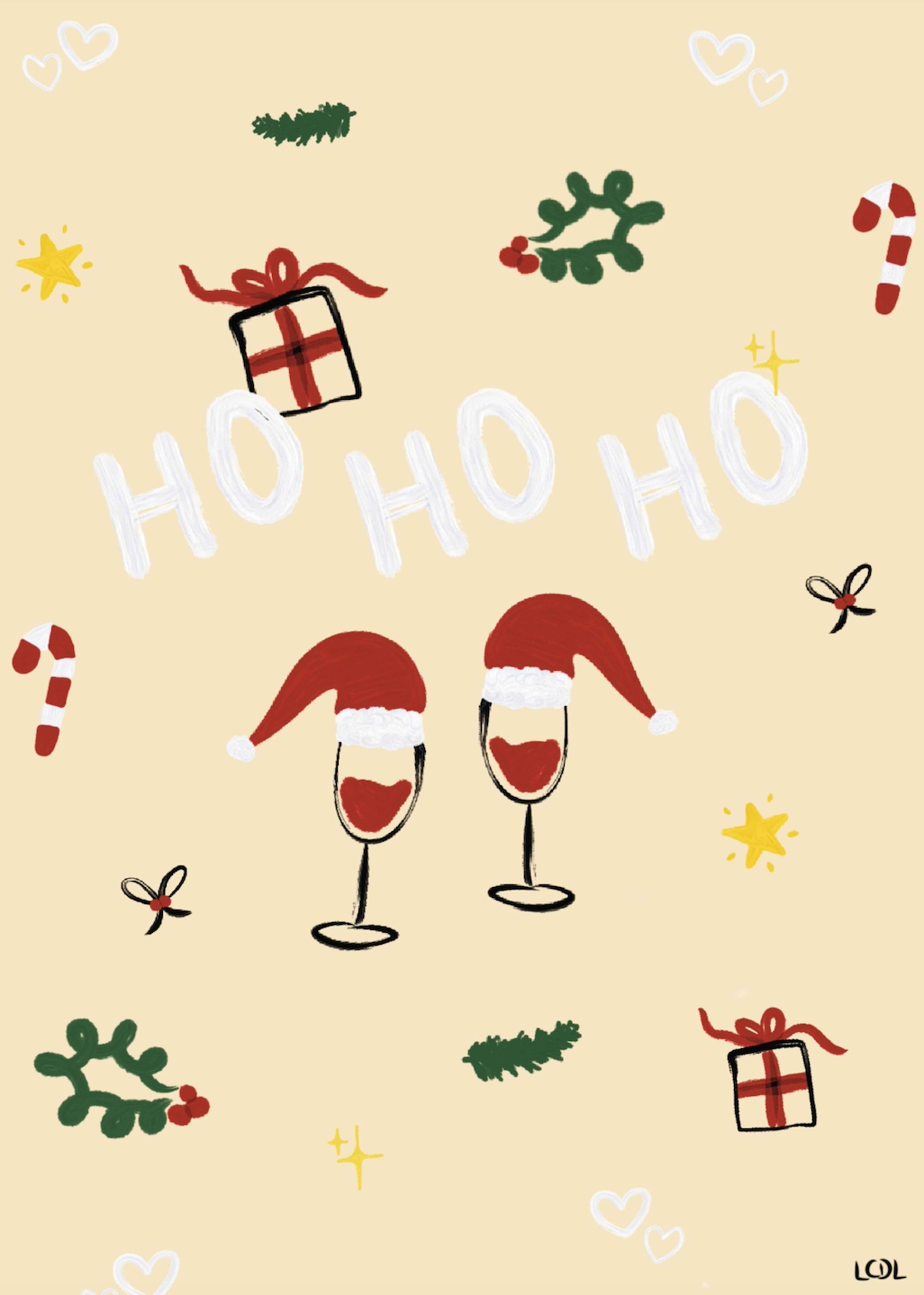 CARTE DE VOEUX - HO HO HO