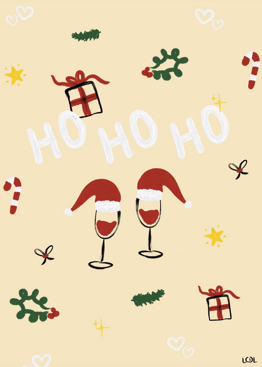 GREETING CARD - HO HO HO
