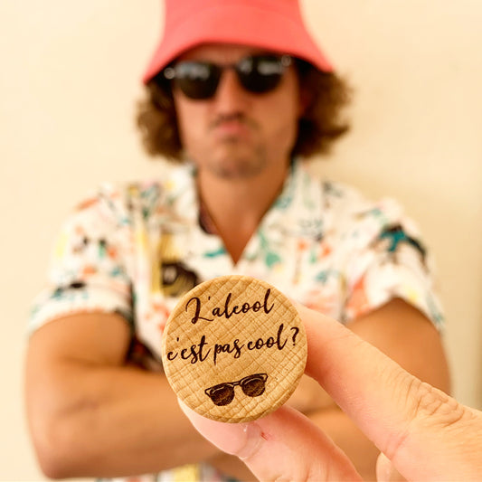 WINE STOPPER "L'ALCOOL C'EST PAS COOL ?"