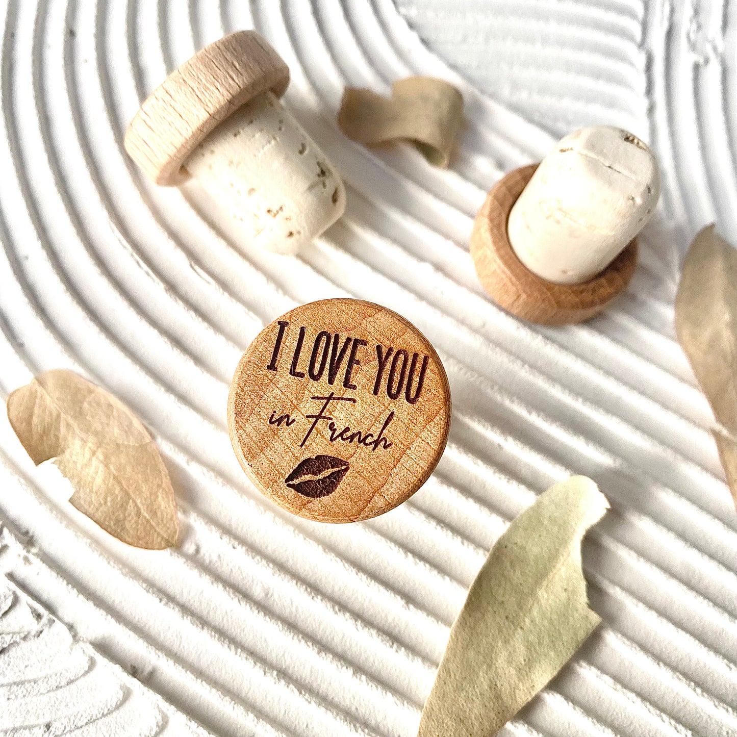 WINE STOPPER "I LOVE YOU IN FRENCH"