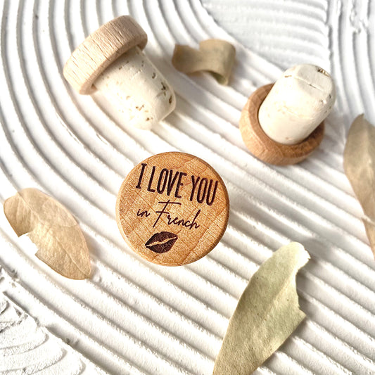 WINE STOPPER "I LOVE YOU IN FRENCH"