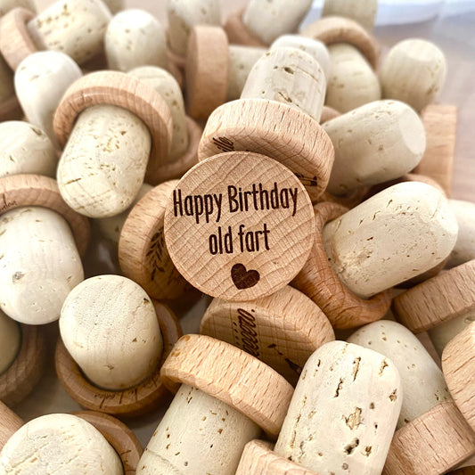 WINE STOPPER "HAPPY BIRTHDAY OLD FART"