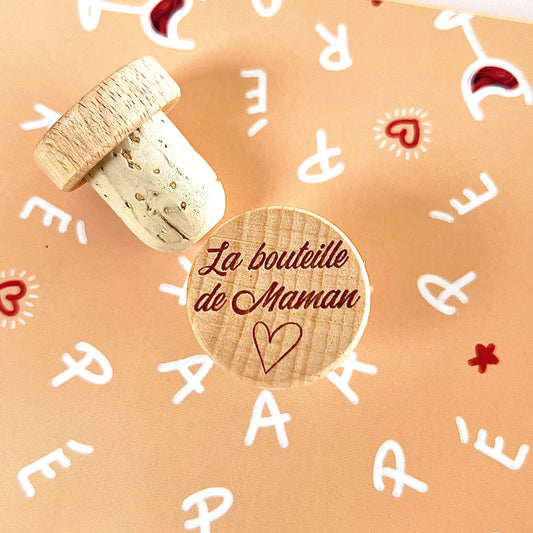 WINE STOPPER "JE T'AIME MAMAN"