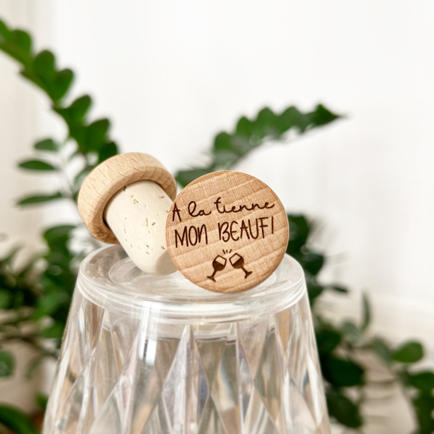 WINE STOPPER "À LA TIENNE MON BEAUF"