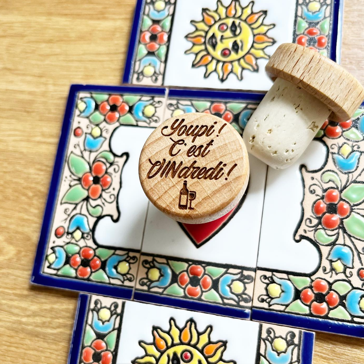 WINE STOPPER "YOUPI C'EST VINDREDI !"